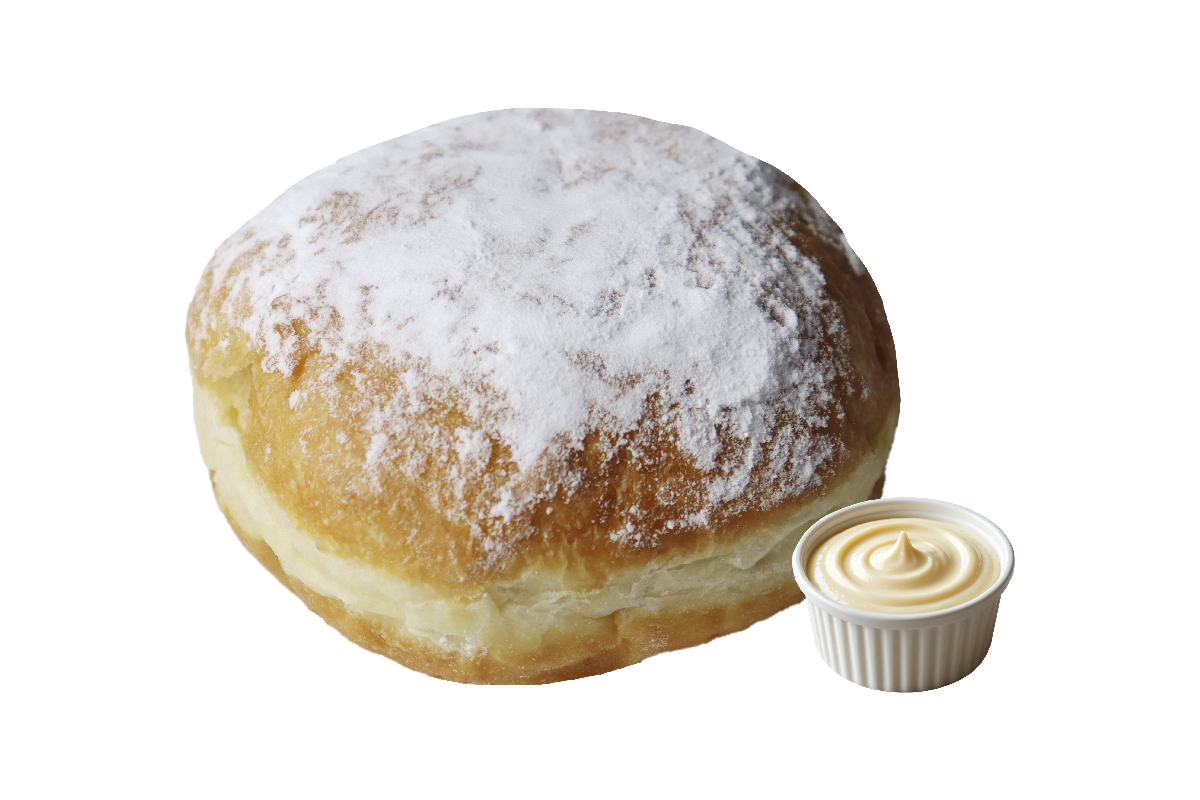 Берлинер ванильный с пудрой